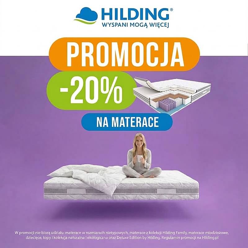 Promocja materace Hilding -20%